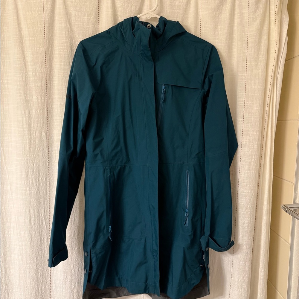Outdoor Research Women's Teal Trench Coat - Aspire rain coat
